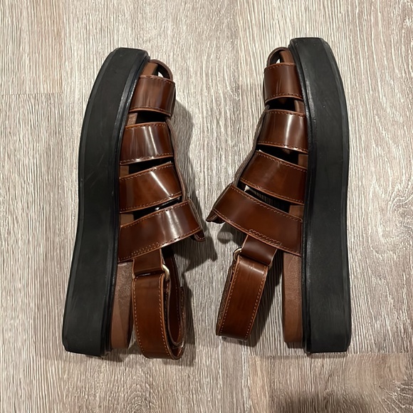 Loeffler Randal Judd Sandals in Brown - Picture 5 of 7